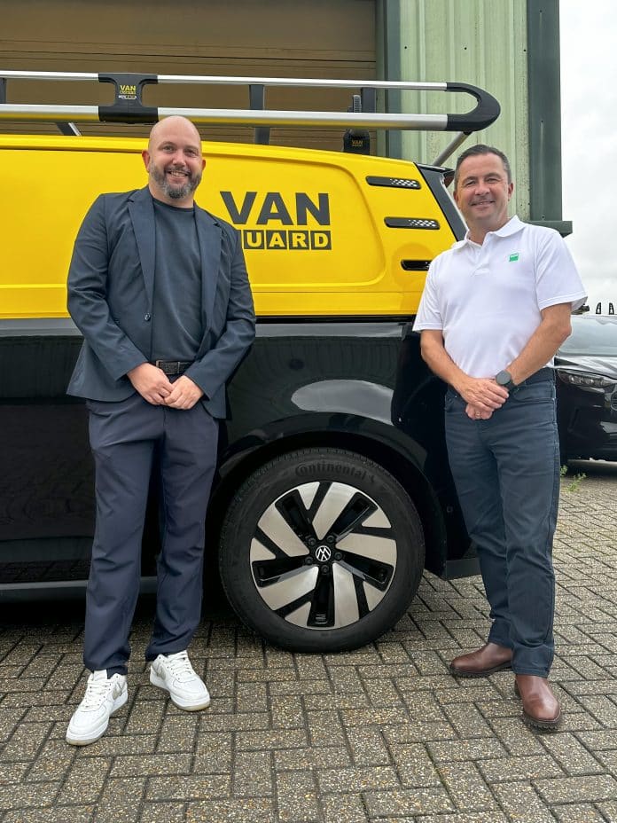 Pictured: (L to R) Emlyn Harris, CEO of Van Guard Accessories Ltd, and Nick Smith, CEO of the Bott Group’s UK subsidiary, Bott Ltd