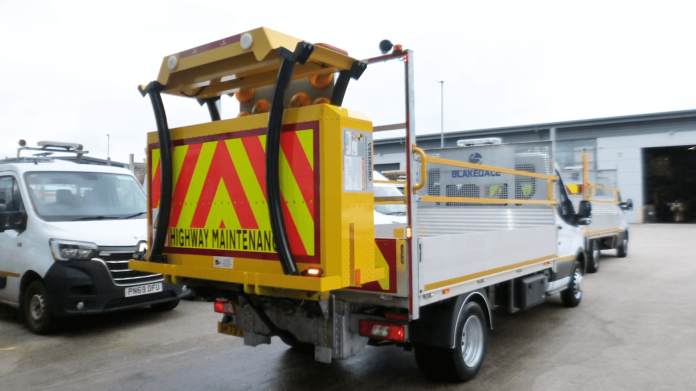 Blakedale Traffic Management Vehicle with Crash Cushion