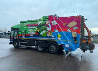 Stop And Notice The Big Green Recycling Machine in Maidstone Commercial Vehicle Wrapping