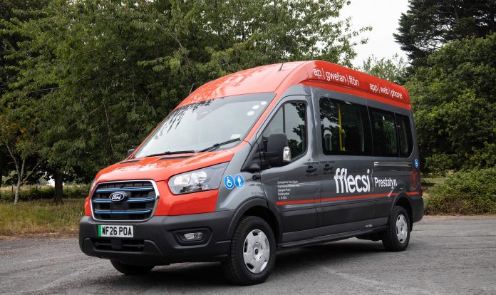 New Electric Minibus powers Prestatyn Fflecsi
